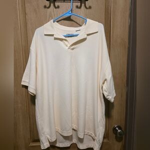 St. John's Bay Men's Cream Polo Shirt
